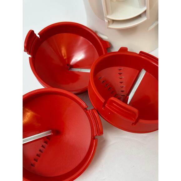 Tupperware New Fusion Master Spiralizer Accessory System 3 Blades No Base Prep - Picture 7 of 10